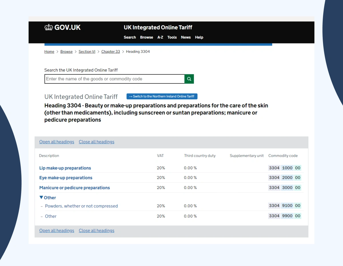 Hs Code - Online Tariff